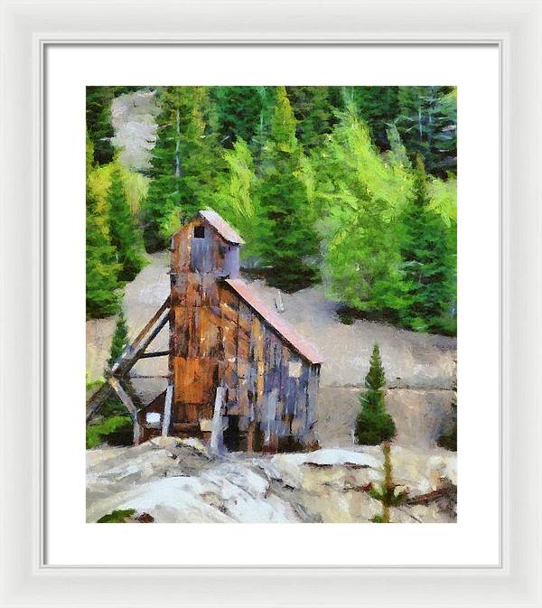 Yankee Girl Mine Painting - Framed Print