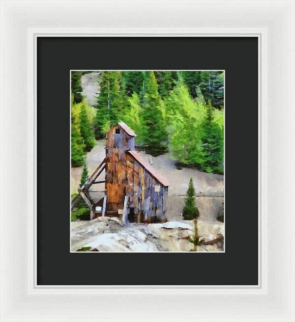 Yankee Girl Mine Painting - Framed Print