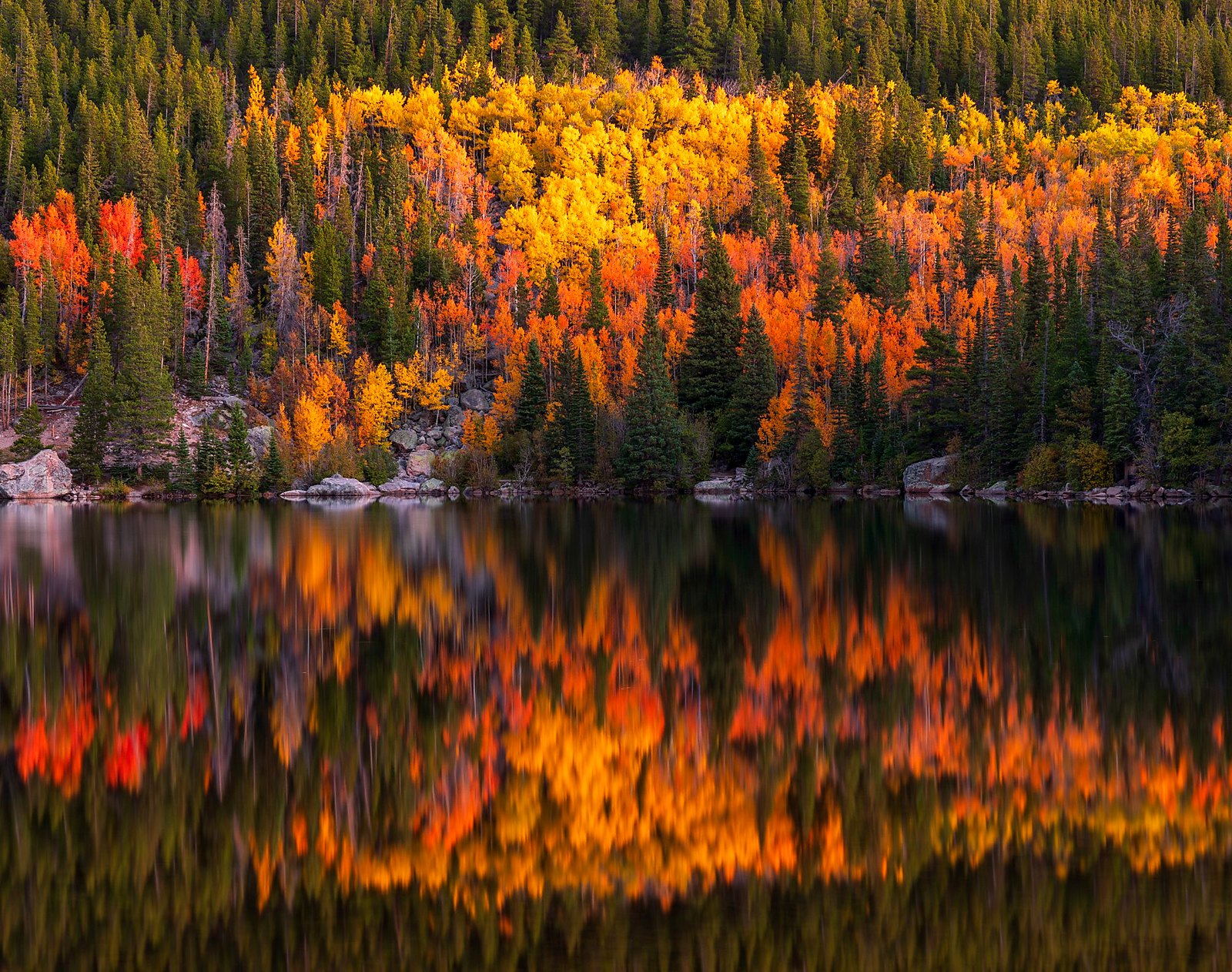 Bear Lake Colorado autumn best selling fine art print by Dan Sproul