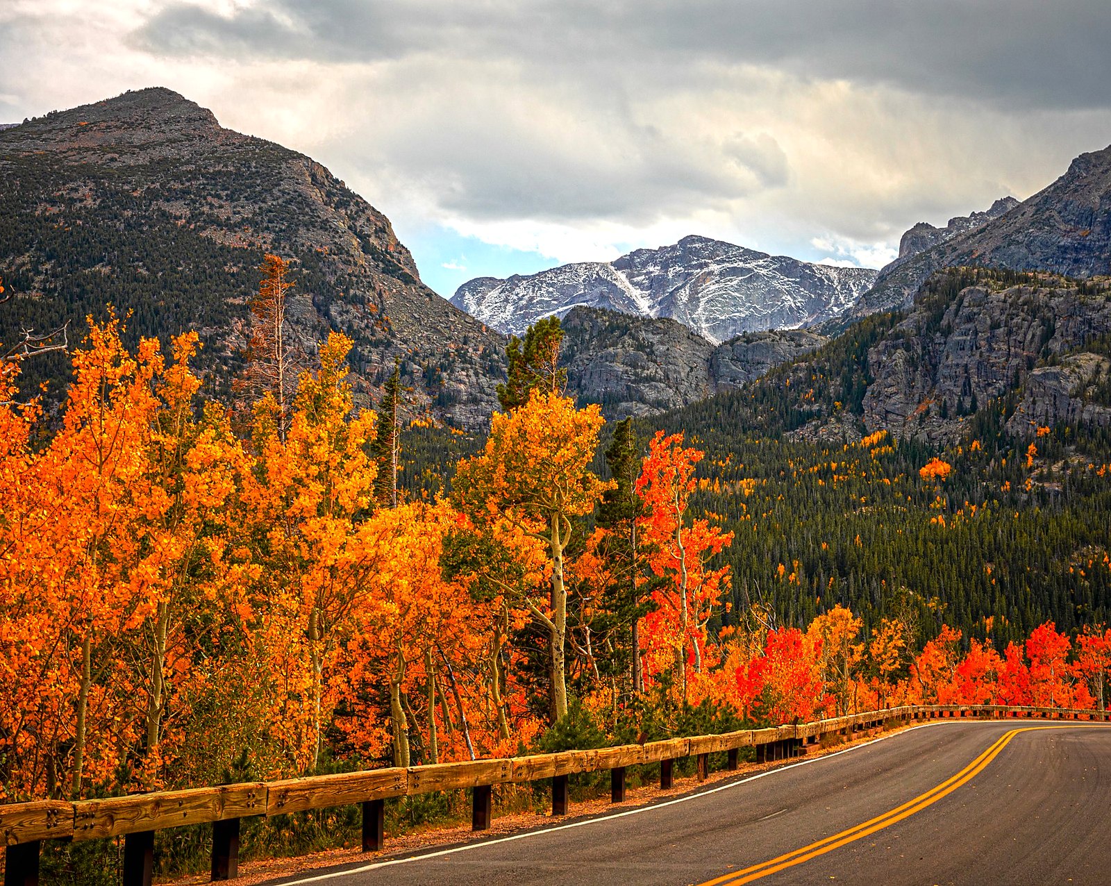 Bear Lake Road Rocky Mountain National Park autumn aspens photography print by Dan Sproul