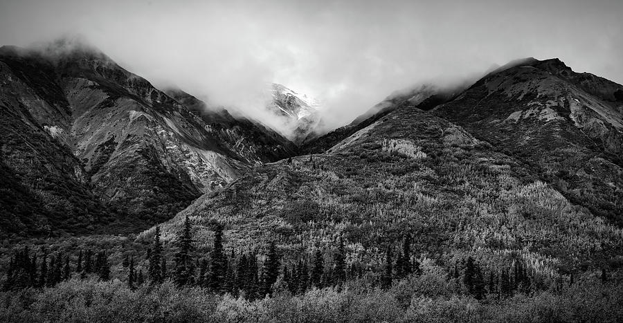 Denali Highway Mystique black and white fine art photography by Dan Sproul