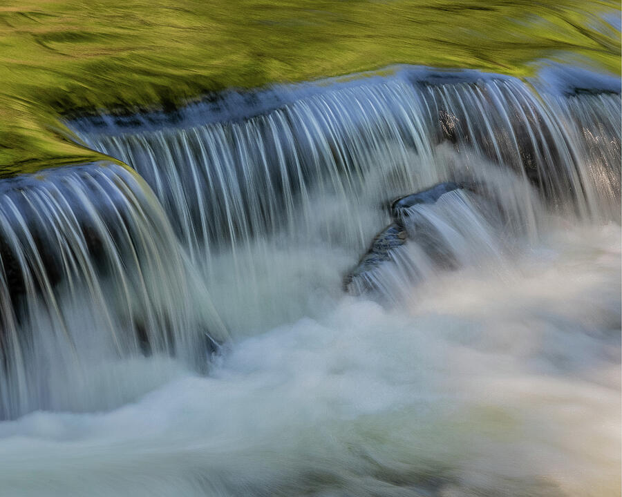 Flowing water and moss at Chippewa Creek Ohio