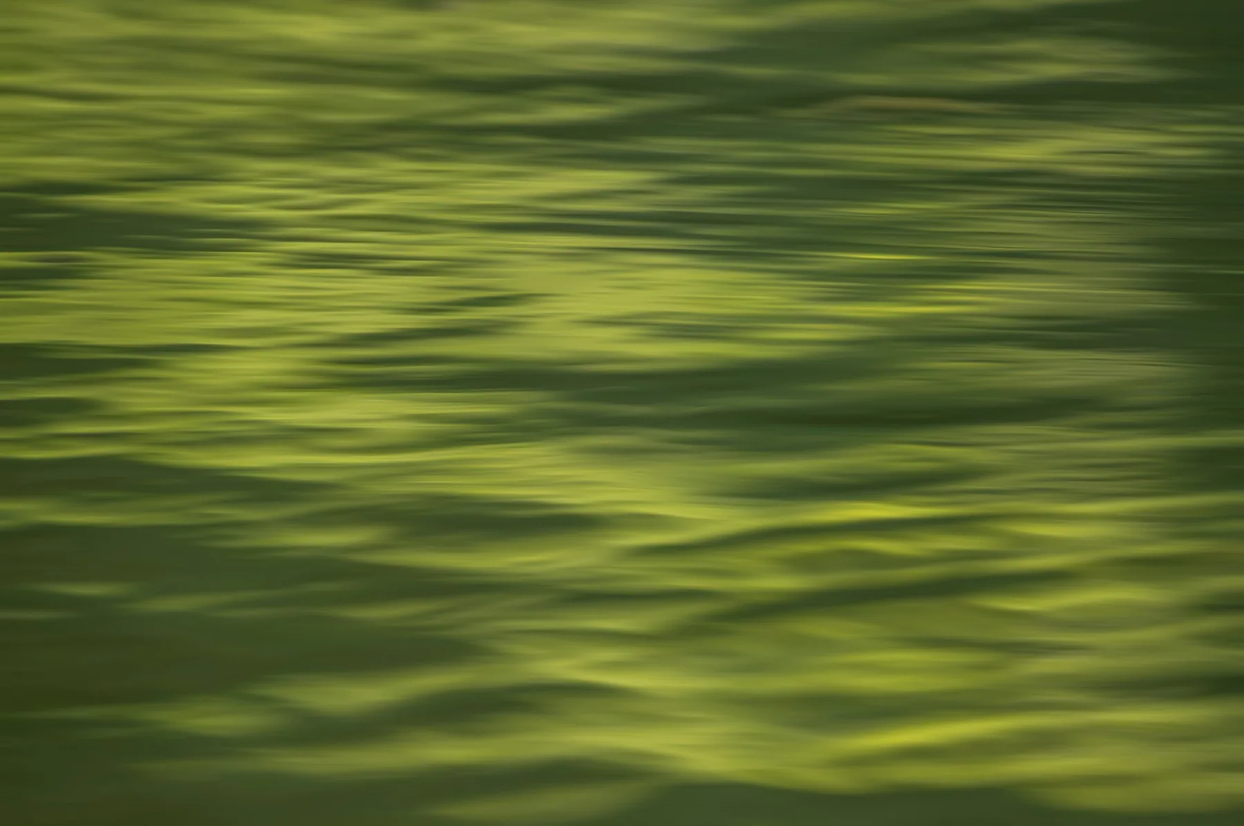 Abstract river movement in layered greens