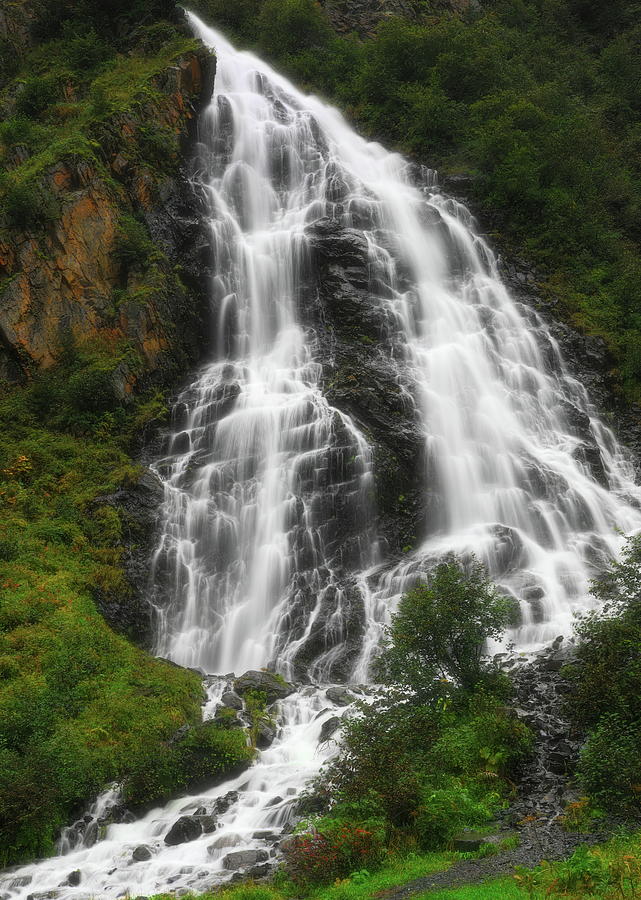 Horsetail Falls Alaska ethereal cascades photography by Dan Sproul