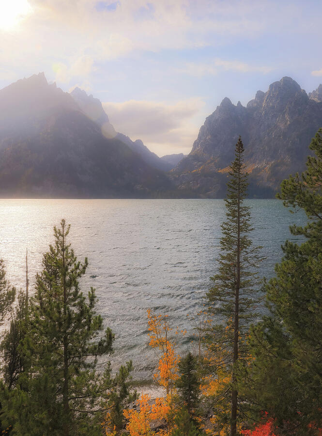 Jenny Lake Wyoming sunrise mountain photography print by Dan Sproul