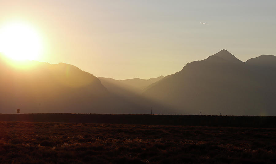 Magical mountain morning sunrise print by Dan Sproul