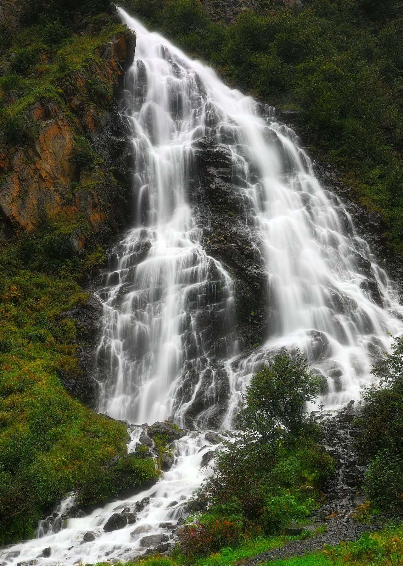 Alaska waterfall Keystone Canyon Valdez fine art photography print by Dan Sproul