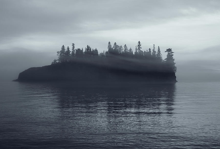 Moody Lake Superior island fine art landscape print by Dan Sproul