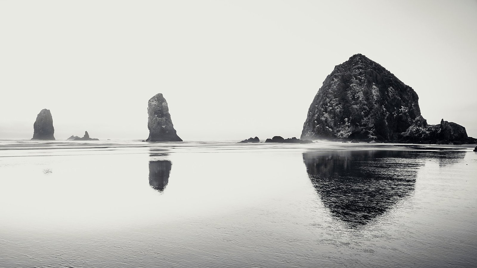 Cannon Beach black and white fine art print by Dan Sproul