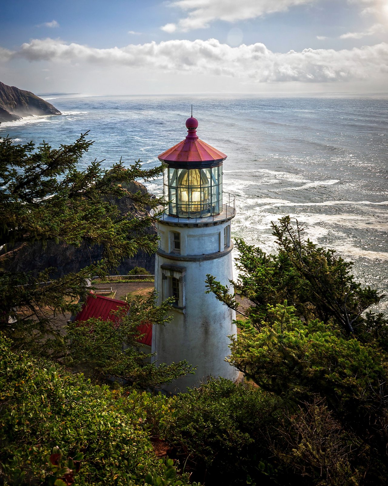 Heceta Head Lighthouse Oregon morning light fine art photography print Dan Sproul