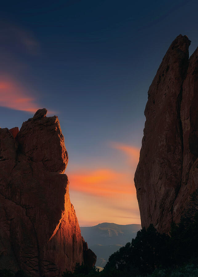 Peaceful Garden of the Gods sunrise Colorado landscape photography print by Dan Sproul