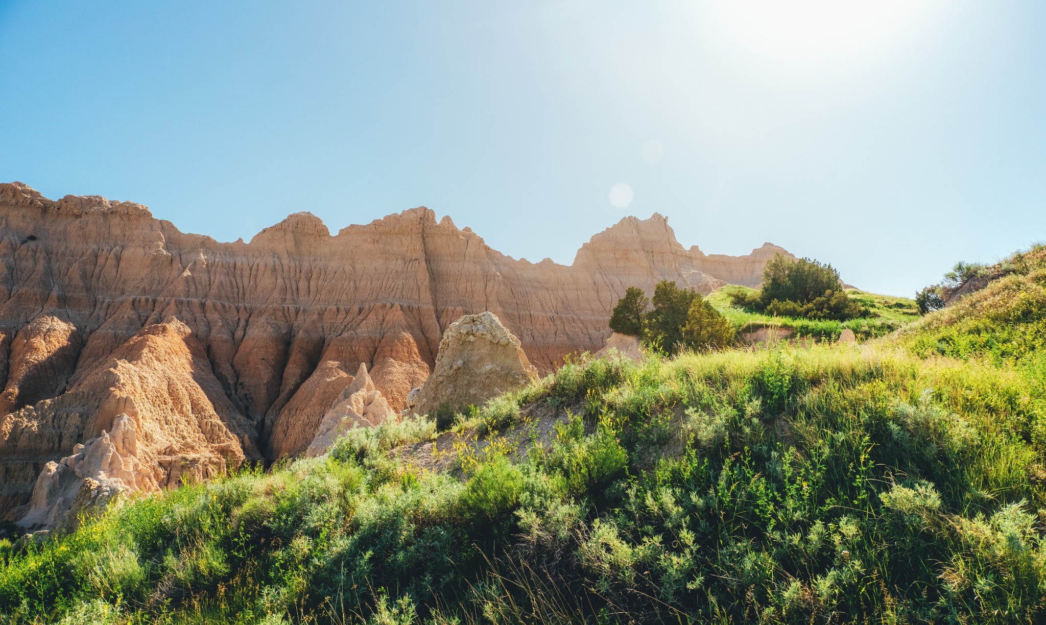Badlands Spring Morning fine art landscape photography print for wellness, hospitality, and residential interiors by Dan Sproul