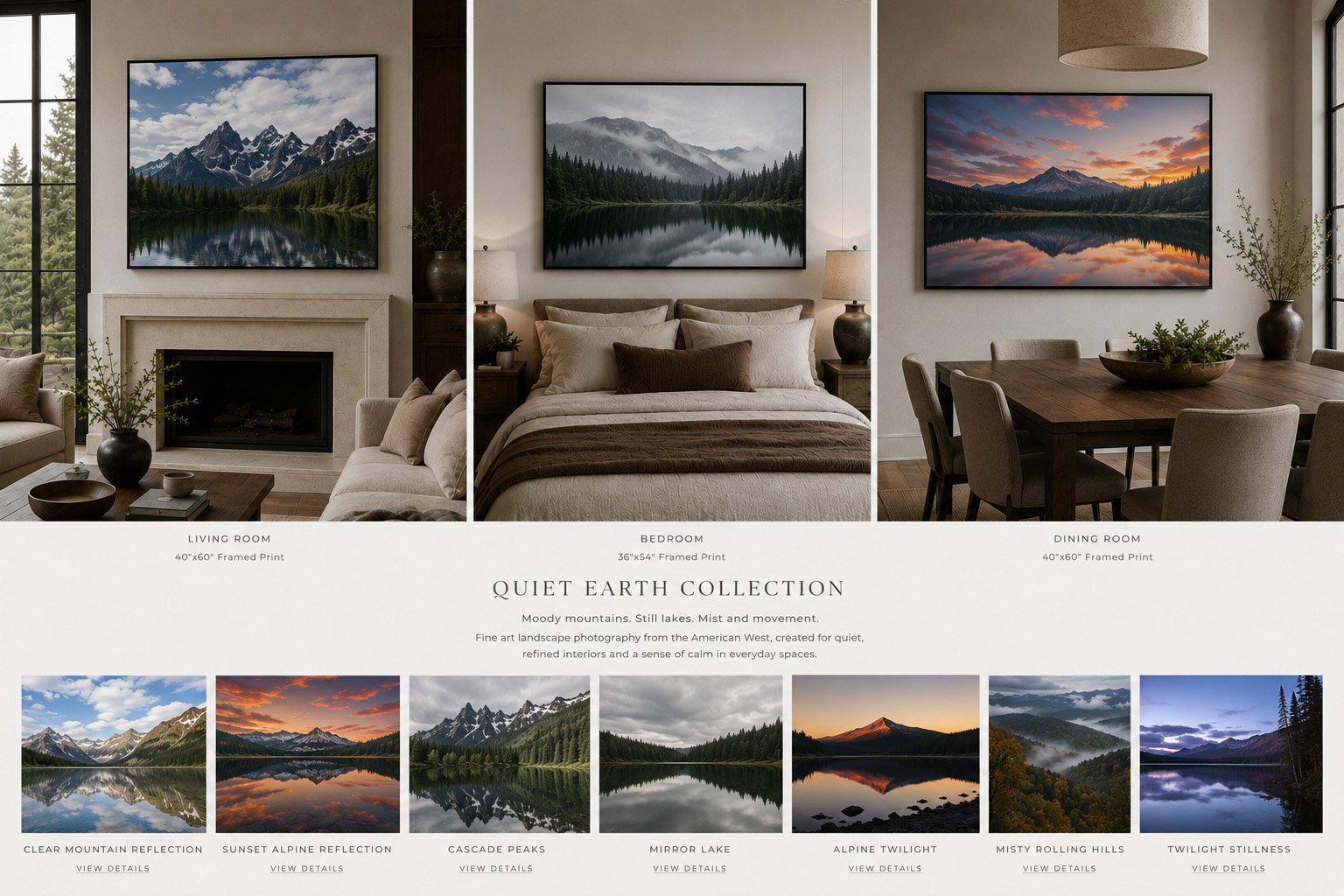 Quiet Earth related calming landscape photography by Dan Sproul