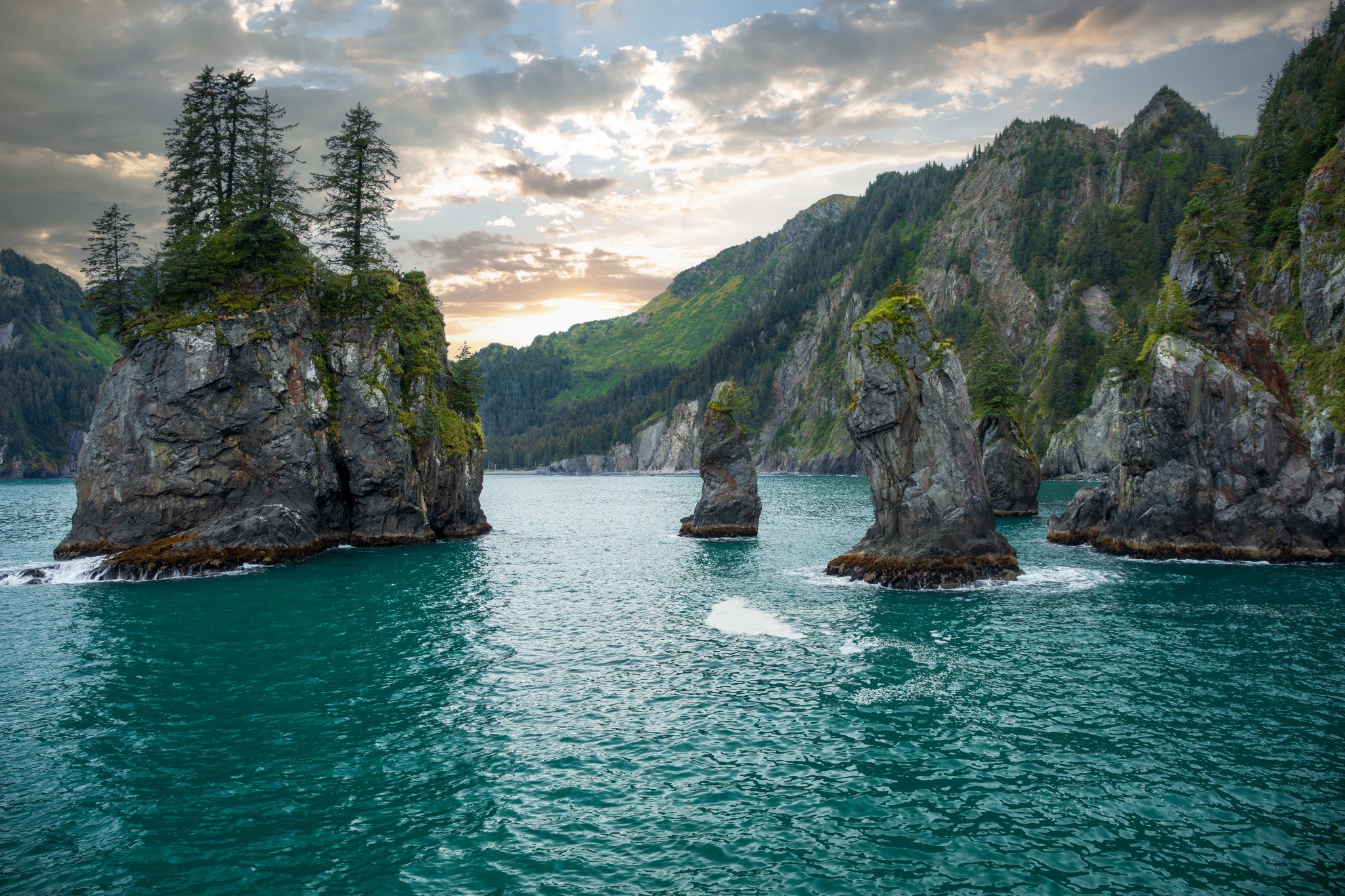 Kenai Fjords Coastal Majesty fine art landscape photography print for wellness, hospitality, and residential interiors by Dan Sproul
