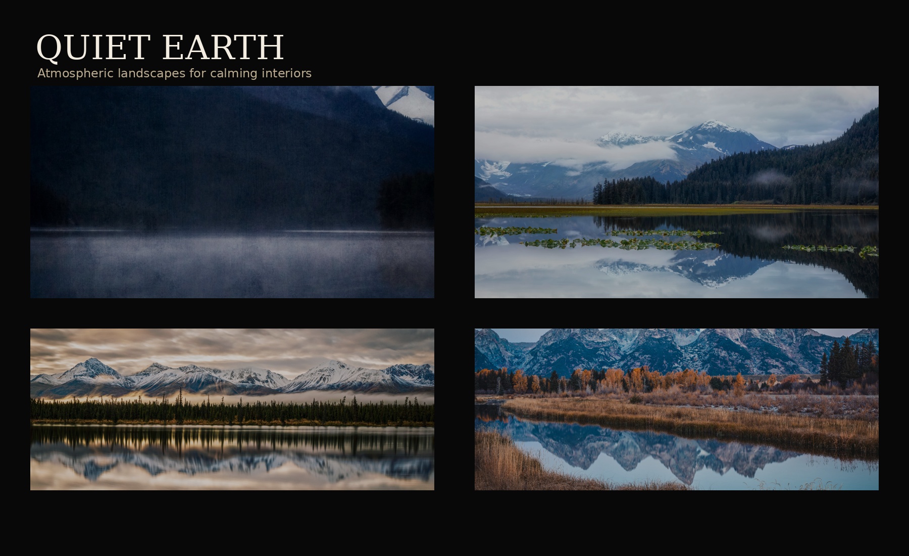 Quiet Earth fine art photography collection by Dan Sproul