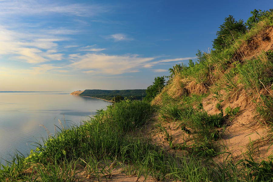 Sleeping Bear Dunes Overlook Lake Michigan landscape print by Dan Sproul