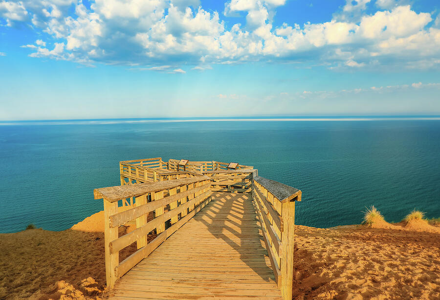 Sleeping Bear Dunes overlook path photography by Dan Sproul for rehabilitation and wellness interior wall art