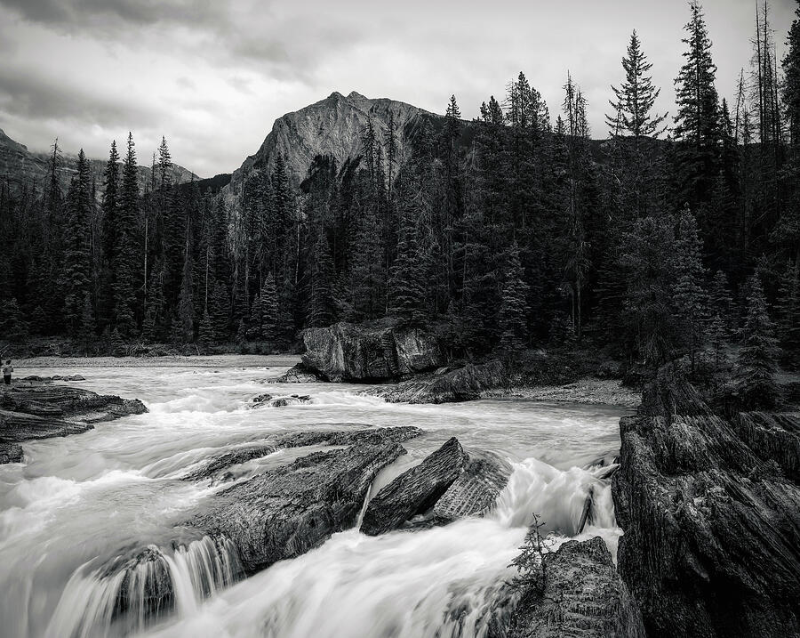 Wilderness Waters at Natural Bridge black and white fine art photography by Dan Sproul